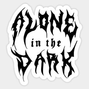 alone in the dark sticker-phonecase-sweater Sticker